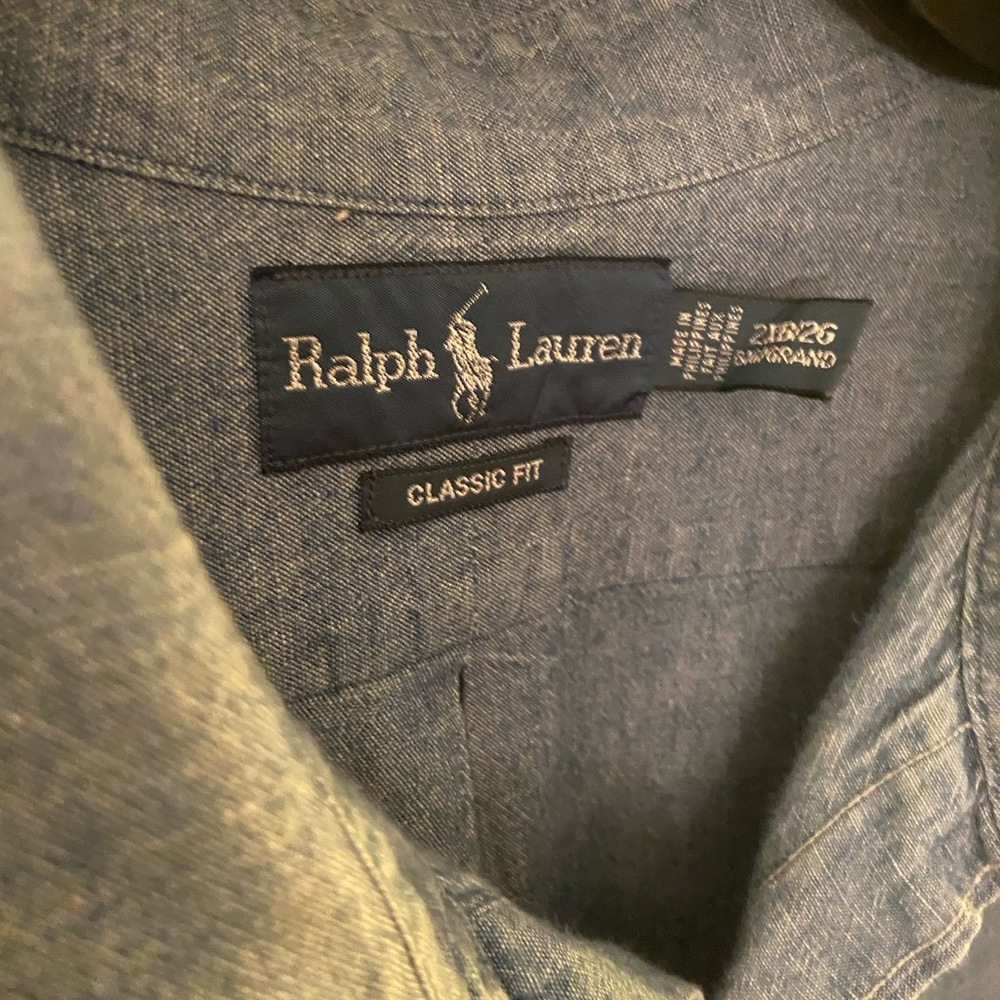 Ralph Lauren 2XB chambray button down
